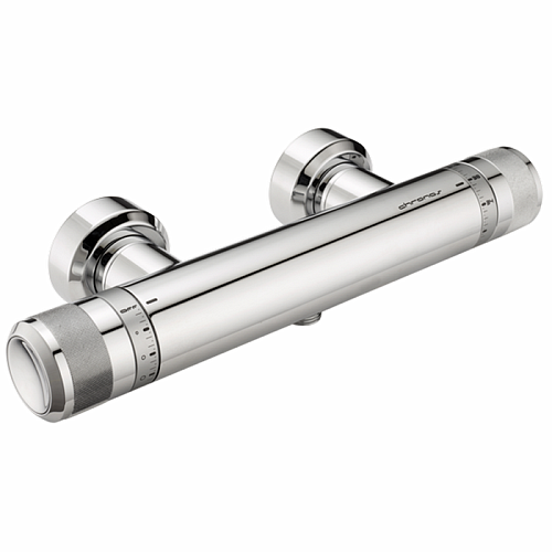 HUBER Chronos Смеситель термостатический настенный для душа, цвет: хром
