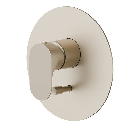 Newform Linfa II Смеситель для душа, встраиваемый, авто переключатель на 2 потока, внешняя часть, цвет: gold satin