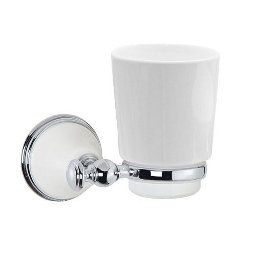 TW Harmony 109 Стакан подвесной, керамический (белый), цвет: белый/хром