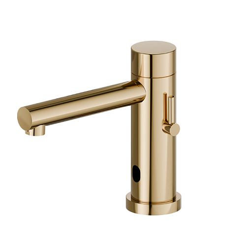 Newform Sensitive Смеситель для раковины, 1 отв., электронный, PVD glossy gold
