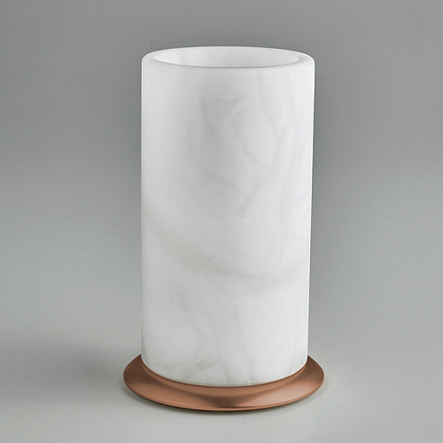 3SC Baster Round Стакан настольный, цвет: алебастр/Warm Brushed Bronze PVD