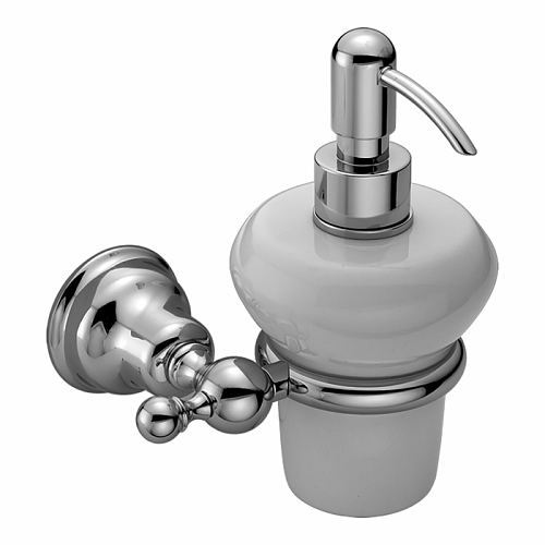 CISAL Arcana Дозатор подвесной керамический, цвет: белый/хром