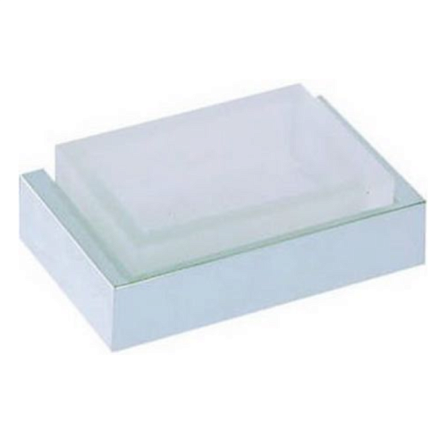 CISAL Quad Мыльница подвесная, цвет: матовое стекло/хром