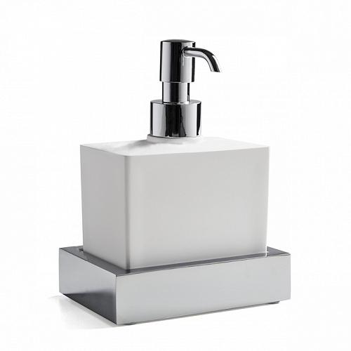 3SC SK 3.0 Дозатор настольный, композит Solid Surface, цвет: белый/хром 