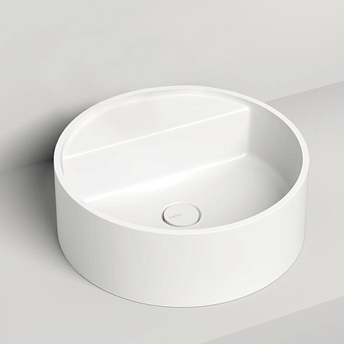 Salini Armonia Top 202 Раковина накладная 45х45х11.6см., без отв., донный клапан, материал: S-Sense, цвет: белый глянцевый