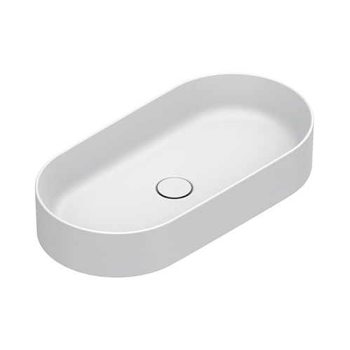 Catalano Zero Раковина 70х35см, накладная, без отв., без перелива, цвет: белый матовый