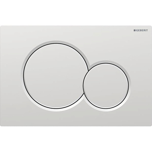 Geberit Sigma01 Клавиша для двойного смыва, круглая: Матовый хром