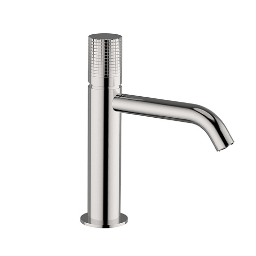 Cisal X32 Смеситель для раковины, на 1отв.,  излив 13см., цвет: Brushed Stainless Steel