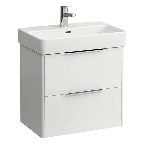 Laufen Base Тумба подвесная 57х36х53см., с раковиной, с 1 отв., цвет: белый матовый 
