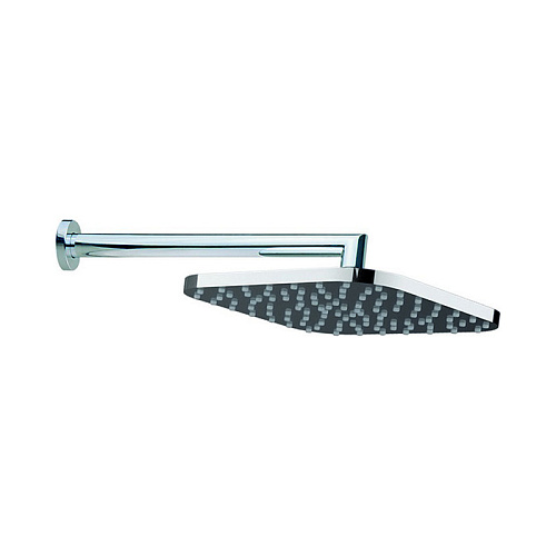 CISAL Shower Верхний душ 200х200 мм с настенным держателем L290 мм, цвет: хром