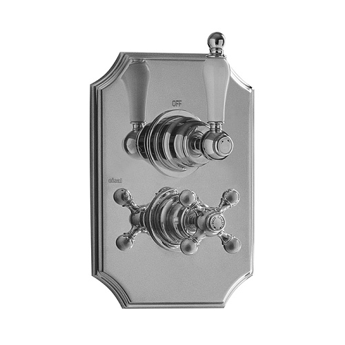 Cisal Arcana Empress Смеситель для душа, термостатический, с переключателем на 2 потока, внешняя часть, цвет: хром