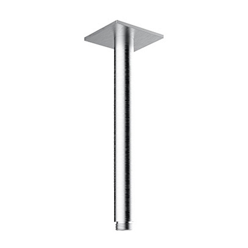 Almar 316 Stainless Steel Кронштейн для верхнего душа, потолочный, 20 см с квадратным отражателем, цвет: нержавеющая сталь брашированная AISI 316