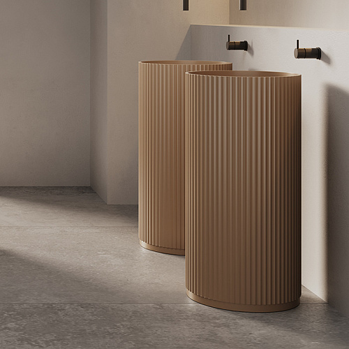 Dea Design Pedestal Basin Раковина напольная d450хh90см, цвет: dark camel
