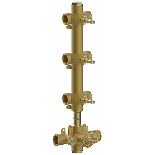 CISAL Встраиваемая часть термостатического смесителя 3/4" с тремя запорными вентилями, ZA01V30004