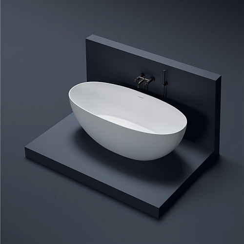 Gruppo Treesse Vera Ванна 150х72х55см., отдельностоящая, из искусственного камня, цвет: белый матовый