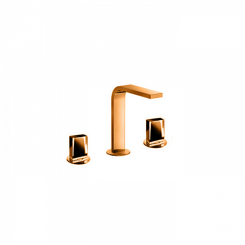 Fantini Venezia In Смеситель для раковины, 3 отв., излив: 150 мм, цвет: Matt Copper PVD