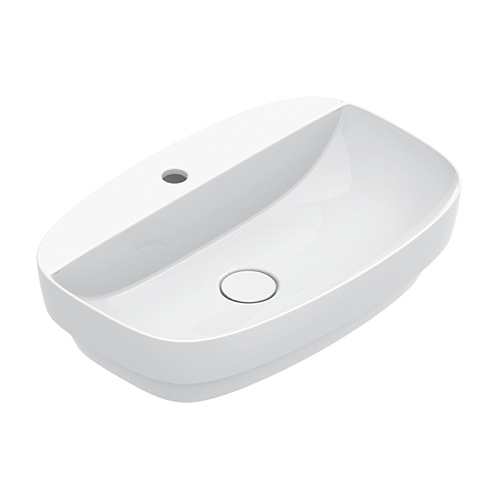Catalano Alvea Раковина 60х40см., настольная или полувстраиваемая, с 1 отв., цвет: белый глянцевый