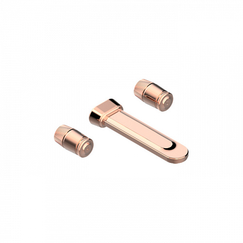 THG CORVAIR Смеситель для раковины настенный, c 2 вентилями, внешняя часть, цвет: Blush PVD