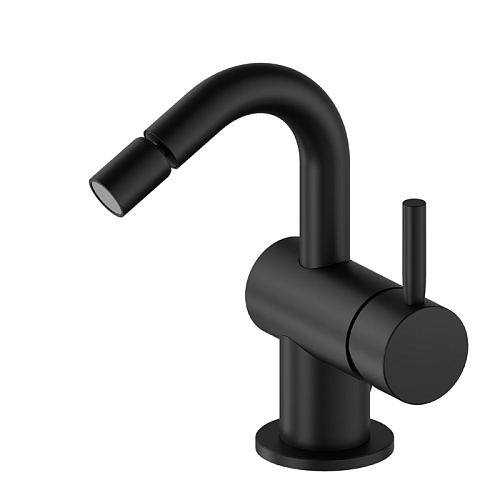 Newform Blink Смеситель для биде, 1 отв., с донным клапаном, цвет: черный матовый