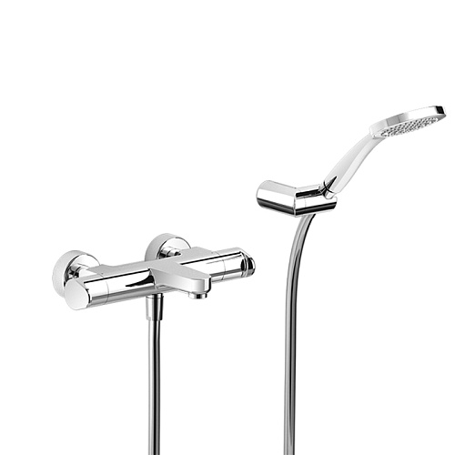 Cisal Alma Смеситель для ванны., термостатический, с ручным душем, держателем и шлангом, цвет: хром