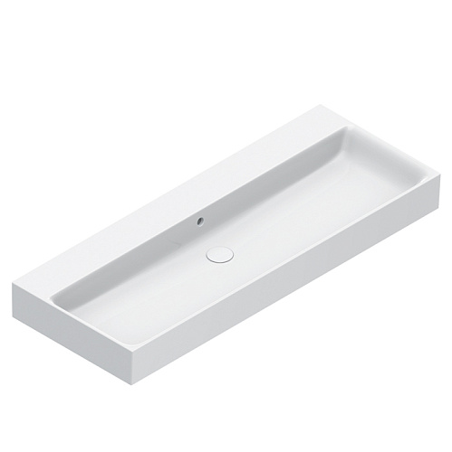 Catalano Premium Раковина 120х47см, без отв., подвесная, цвет: белый глянцевый