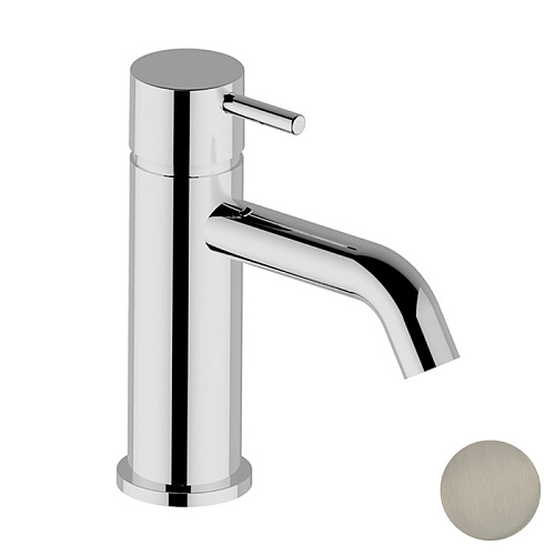 Cisal Less New Смеситель для раковины, на 1 отв., цвет: Nichel Spazzolato