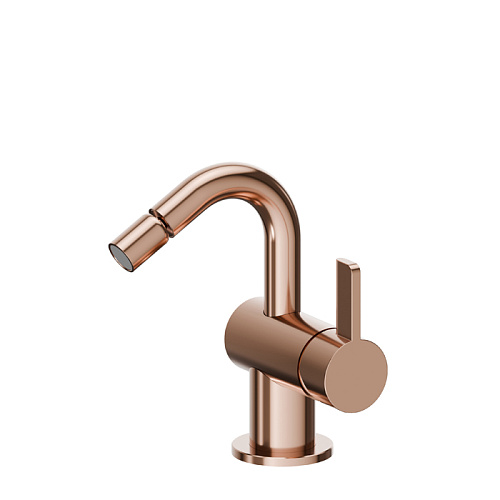 Newform Blink Chic Смеситель для биде, 1 отв., с донным клапаном, цвет: PVD copper bronze