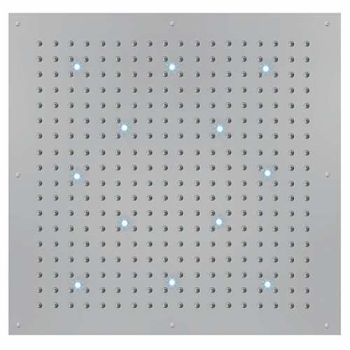 Bossini Dream-XL CUBE Верхний душ 100x100см, с 12 LED RGB, цвет: хром