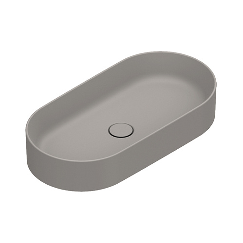 Catalano Zero Раковина 70х35см, накладная, без отв., без перелива, цвет: Tortora Satinato