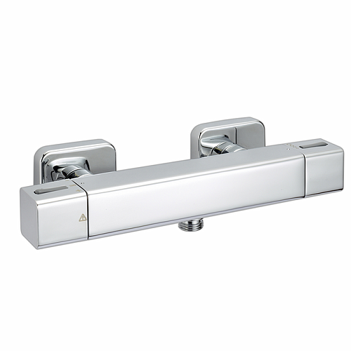 CISAL Cubic Смеситель термостатический настенный для душа, цвет: хром