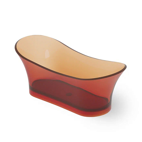 Dea Design Elegant Ванна 175x75x68см., отдельностоящая, Glasstech, прозрачная смола, цвет: Sunset R1