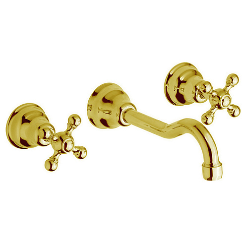 Cisal Arcana Смеситель для раковины, настенный, цвет: золото