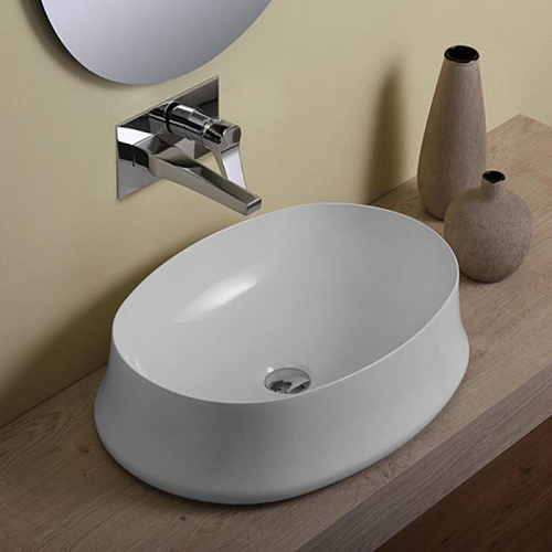  SIMAS Sharp Раковина 60х42 см, без отв., цвет: белый