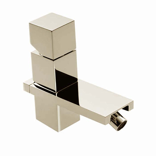 Bossini Cube Смеситель для биде на 1 отв., с заглушкой 1”1/4, цвет: никель шлифованный