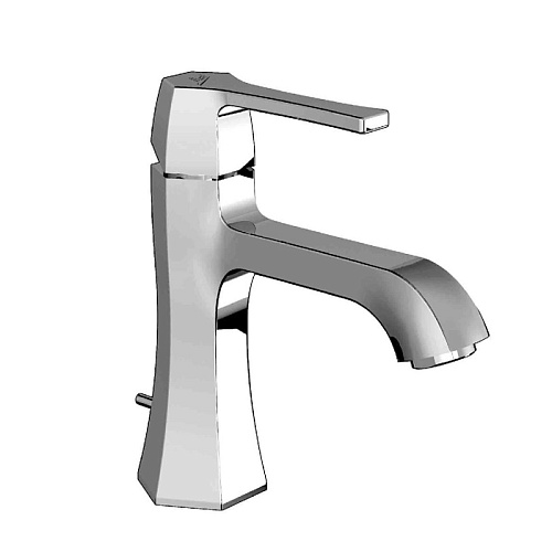 Cisal Cherie Смеситель однорычажный для раковины на 1 отверстие с донным клапаном, цвет: хром