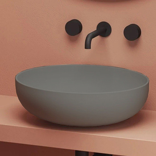 Artceram Jolie Раковина накладная/для пьедестала Ø 50 см, цвет: grey olive