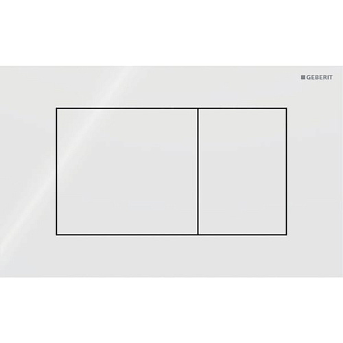 Geberit Sigma40 Клавиша для двойного смыва, квадратная: Белый