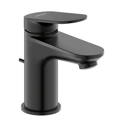 Duravit Circle M Смеситель для раковины, на 1 отв., с донным клапаном, цвет: черный матовый