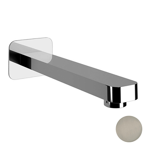 Cisal Cubic Настенный излив 20см., цвет: Nichel Spazzolato