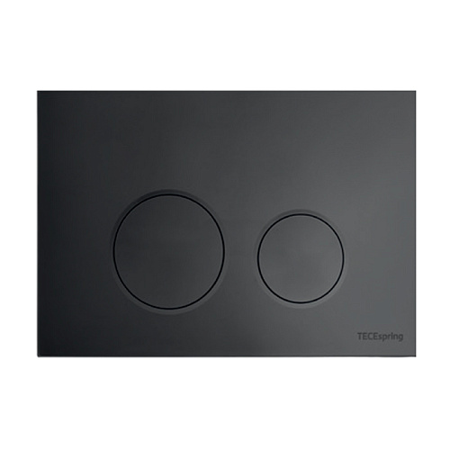 TECEspring LT Панель смыва из пластика для унитазов c двумя режимами смыва, цвет черный матовый
