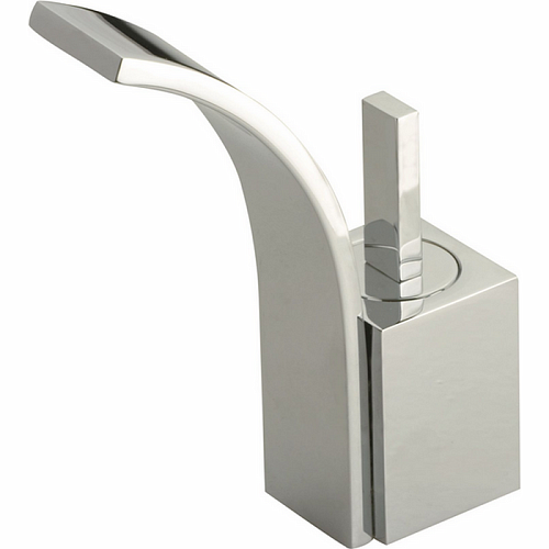 CISAL Wave Смеситель однорычажный для биде на 1 отверстие с донным клапаном, цвет: хром