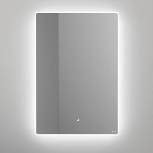 Salini Зеркало для ванны OMBRA 70х90х2.5см., с LED подсветкой, влагостойкое AGC Сrystalvision, сенс. выкл., крепления, обогрев, антизапот.	