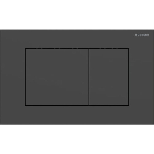 Geberit Sigma40 Клавиша для двойного смыва, квадратная: Черный матовый