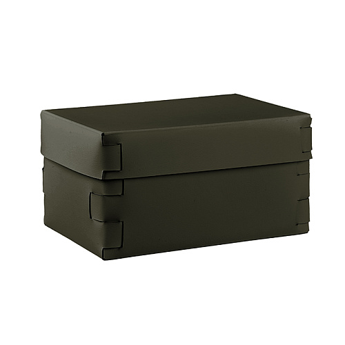 ADJ Коробка Snob, 25x15xH13,5 см., цвет: оливковый/горчичный