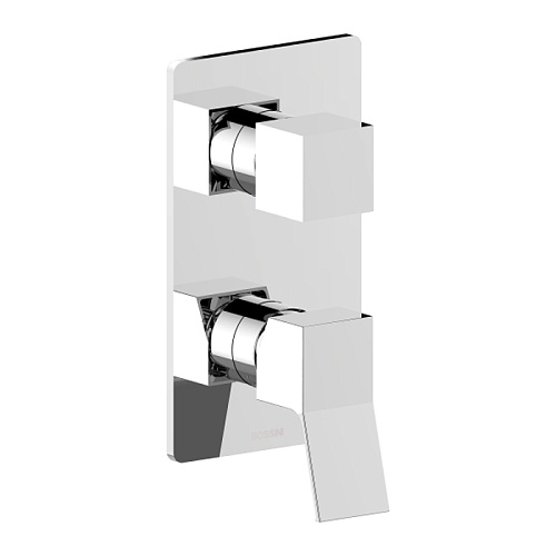 Bossini Aki Line Наружная часть монорычажного универсального смесителя AKI на 2-5 выходов. цвет: хром