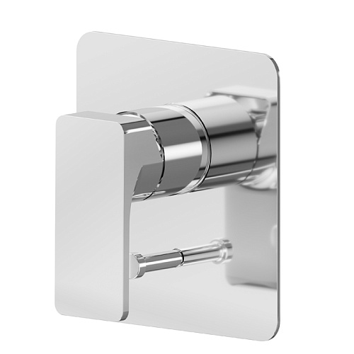 Newform B-Easy Смеситель для душа, встраиваемый, с авто переключателем на 2 потока, внешняя часть, цвет: хром