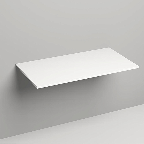 Salini Столешница 100х50х1.5 cм, из материалов S-Stone, цвет: белый матовый