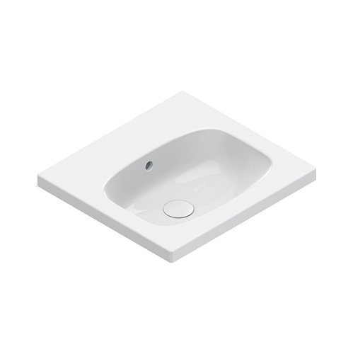 Catalano Alvea Раковина 50х46см., подвесная или на мебель, без отв., цвет: белый глянцевый.