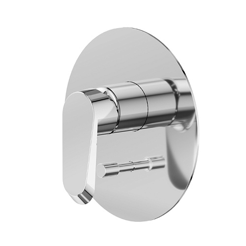 Newform Nio Смеситель для душа, встраиваемый, с ручным душем, авто переключатель на 2 потока, внешняя часть, цвет: хром