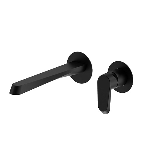 Newform Nio Смеситель для раковины, встраиваемый, внешняя часть, цвет: черный матовый